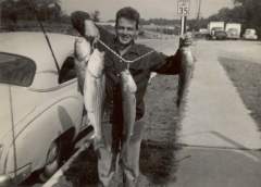 Striper Fishing at Columbia, SC ca. 1952
